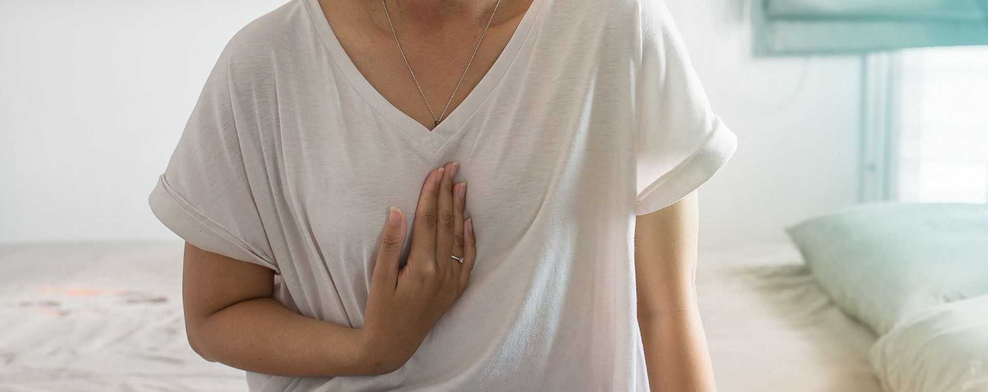 Woman in pain, illustrating the effects of dual action.